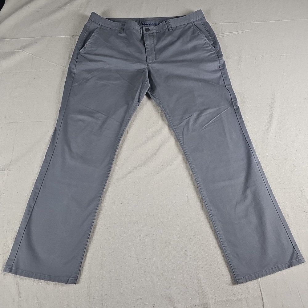 Bonobos‎ Chino Straight Leg Men's 40x32 Gray Preppy Casual Business Pants 14851